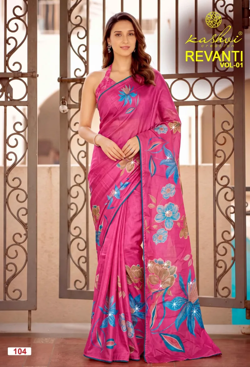 Revanti Vol 1 By Kashvi Tesla Digital Printed Saree 